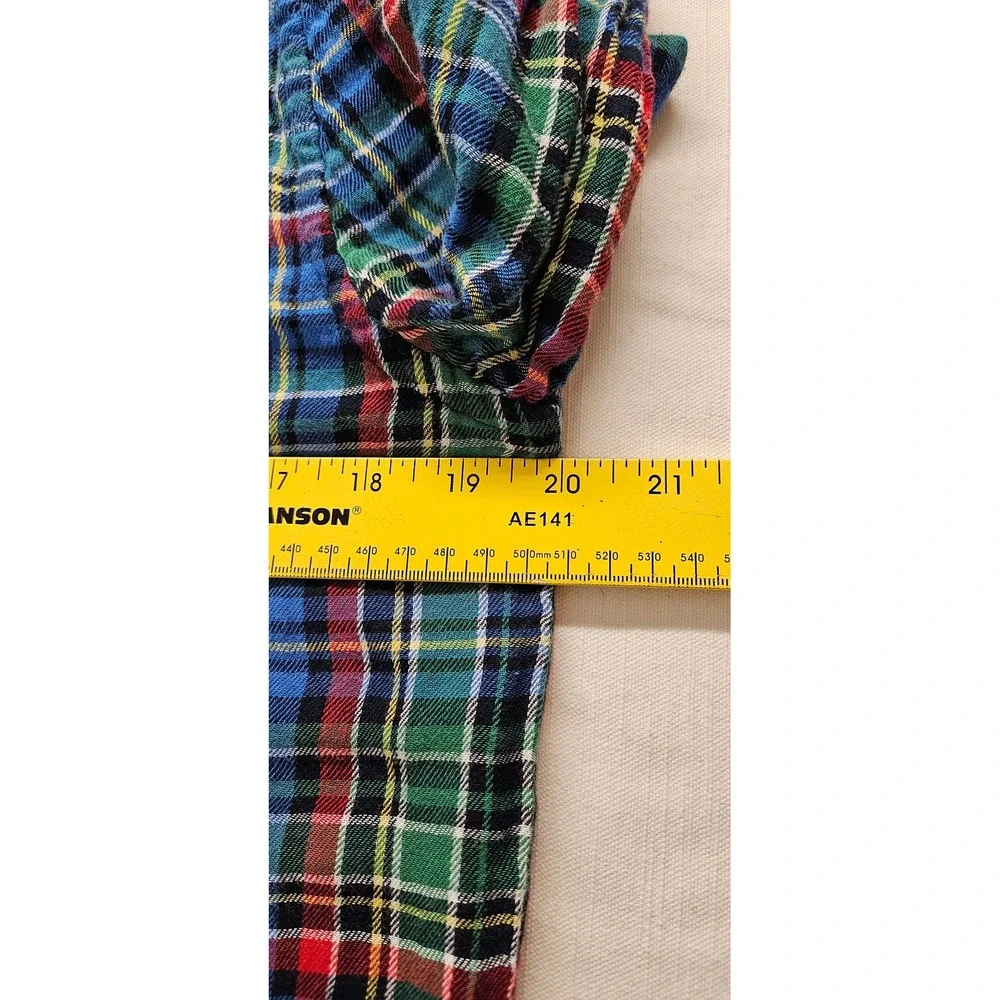 Ralph Lauren Boys XL 18-20 Plaid Flannel Lined Button Down Shirt Multi Color